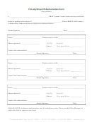 Pick-up/drop-off Authorization Form