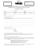 Freedom Of Information Act (foia) Request Form - East Dundee, Il