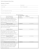 90 Day Performance Review Form Printable pdf