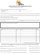 Community Service Registration Form