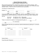 Neenah Elementary Schools Parent-teacher Conference Form