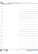 Numeric To Word (within 1,000) Worksheet With Answer Key