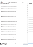 Expanded Form Worksheets Writing With Tens And Ones
