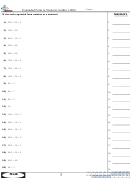 Expanded Form To Numeric (Within 1,000) Worksheet With Answer Key Printable pdf