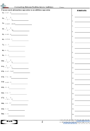Converting Rational Subtraction To Addition Worksheet With Answer Key