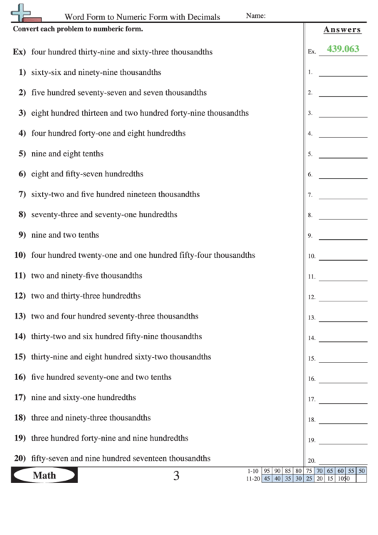 word-form-to-numeric-form-with-decimals-worksheet-with-answer-key