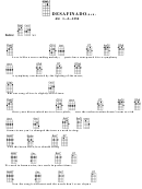 Desafinado (Bar) Chord Chart Printable pdf