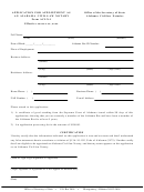 Application For Appointment As An Alabama Notary