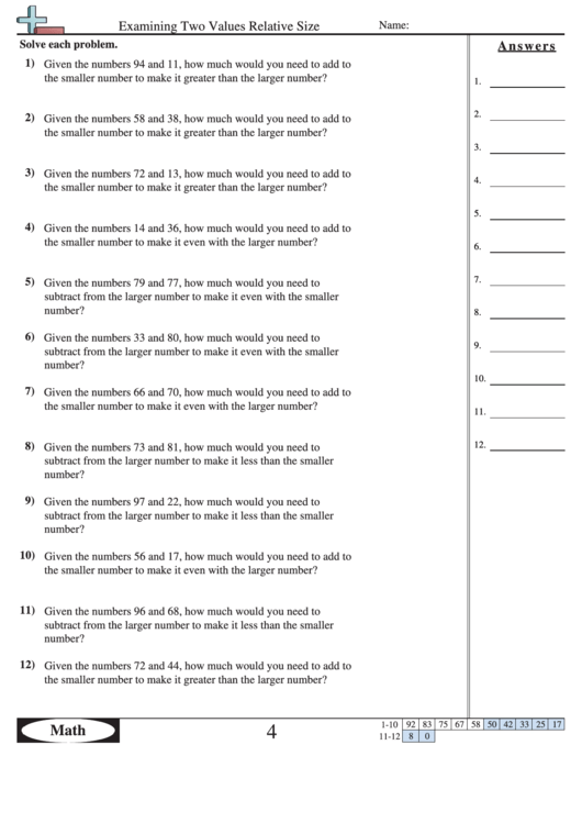 examining-two-values-relative-size-worksheet-with-answer-key-printable-pdf-download