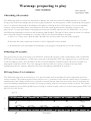 Tenor Trombone Warm Up Routine Worksheet Template Printable pdf