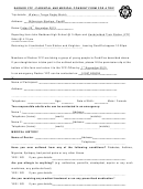 Parental And Medical Consent Form For A Trip