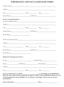 Emergency Contact Release Form