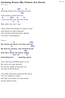 Amazing Grace (my Chains Are Gone) - Chris Tomlin - Worship Chord Chart