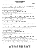 Gentle On My Mind By John Hartford (ukulele Chord Chart)