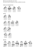 What Are You Doing New Year's Eve - Uke Chord Chart