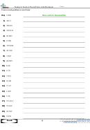 Numeric Form To Word Form With Decimals Worksheet With Answer Key Printable pdf