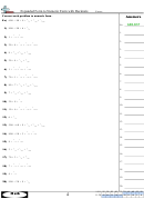 Expanded Form To Numeric Form With Decimals Worksheet With Answer Key Printable pdf