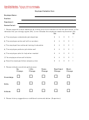 Employee Evaluation Form