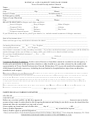Medical And Liability Release Form