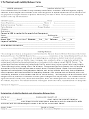 Vim Medical And Liability Release Form