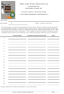 Player Liability Release Form