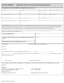 Release Form For Property Damage