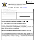 Tax Payer Status Affidavit / Identity Form - Department Of Business Regulation