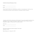 Conflict Of Interest Disclosure Form