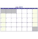 Calendar Template - July 2015