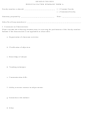 Peer Evaluation Summary Form A
