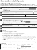 Minnesota Absentee Ballot Application Form - 2016