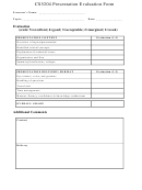 Cs5204 Presentation Evaluation Form