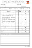 Teacher Evaluation Form (on Line Course)