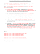 International Child Travel Consent And Acknowledgement Form
