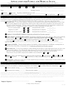 Application For Family And Medical Leave Form