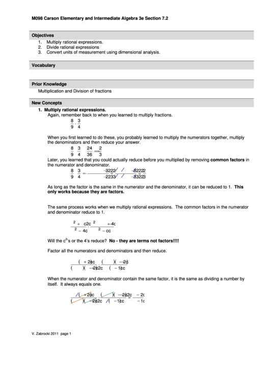 Carson Elementary And Intermediate Algebra 3e Printable pdf