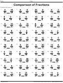 Comparison Of Fractions Worksheet With Answers