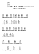 But Not For Me - George And Ira Gershwin Chord Chart