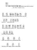 But Not For Me (bar) - George And Ira Gershwin Chord Chart