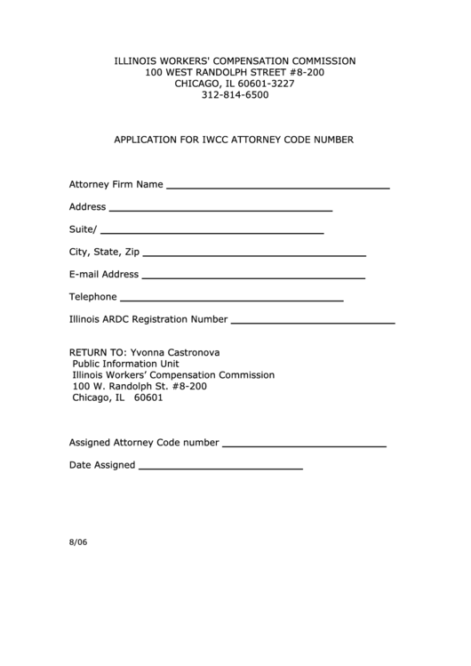 Fillable Illinois Workers Compensation Forms Printable pdf