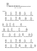 Blue On Blue(Bar)-Bacharach And David Chord Chart Printable pdf