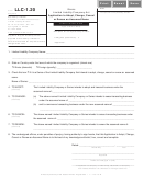 Form Llc-1.20 - Application To Adopt, Change, Cancel Or Renew An Assumed Name - 2015