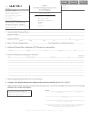 Form Llc-50.1 Annual Report - Illinois Limited Liability Company Act