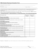 Wmu Student Employee Evaluation Form