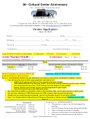 Vendor Application Printable pdf