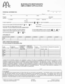 Mcdonalds Application Form