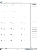 Redistributing Mixed Number Improper Fractions Worksheet With Answer Key