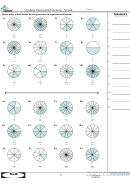 Finding Equivalent Fractions Visual Worksheet With Answer Key Printable pdf