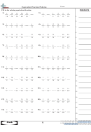 Equivalent Fraction Patterns Worksheet With Answer Key