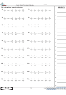 Equivalent Fraction Patterns Worksheet With Answer Key Printable pdf